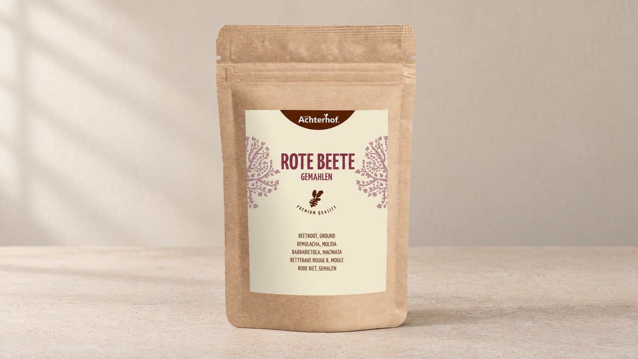 Rote Bete Pulver, Beutel